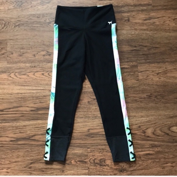 VS PINK High Waist Ankle Lace-Up Leggings - Picture 2 of 7